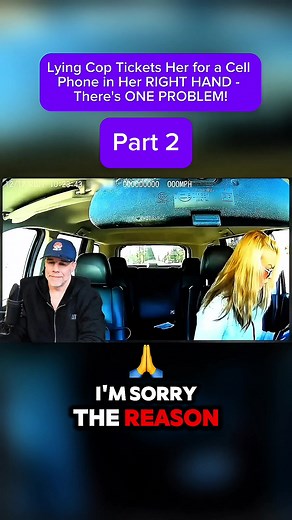 Lying Cop Tickets Her for a Cell Phone in Her RIGHT HAND - There's ONE PROBLEM! #fyp #foryoupage #foryou #police #capcut