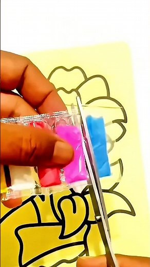 Coloring Flowers with Colored Sand | Learning to Color for Kindergarten Kids
