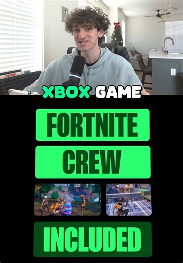 Fortnite Crew is available now with Xbox Game Pass Ultimate. JOIN TODAY! #ad