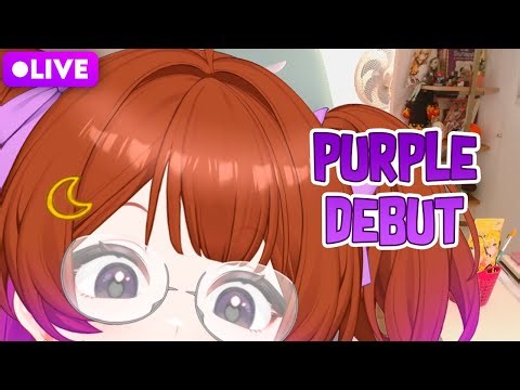 A PURPLE CRESCEU E VIROU 2D! - Debut Vtuber + Gameplay com o Porão