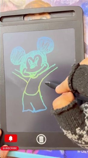Easy Mickey Mouse Drawing | Step by Step on Digital Tablet 💝 #mickymous #stepbystepart #viralvideo