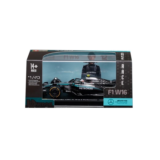 Bburago F1 Mercedes AMG W16 2025 Antonelli With Helmet 1:43 Scale Model | Zavvi UK