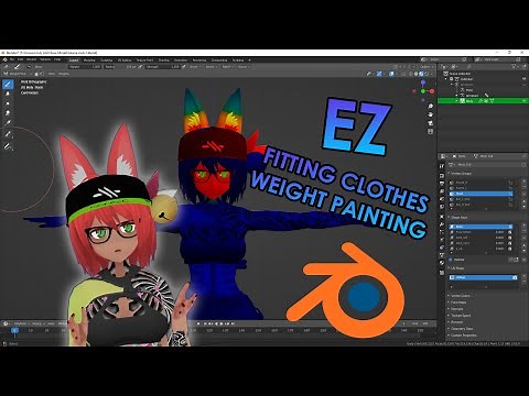 Lazy Guide to Weight Painting and Clothes Fitting by Akane