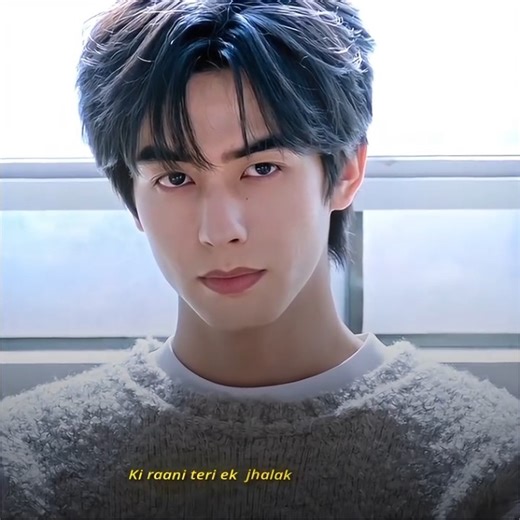 He staring at her 🙈💓Shine on me Romantic scene#shineonme#zhaojinmai #songweilong #new