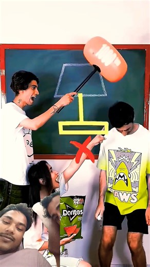 Chalkboard Challenge Gone Wrong 😂🔥 | Funny Prank #Shorts