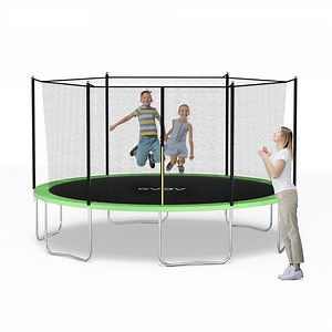 GVDV Outdoor Trampoline, 14' Backyard Recreational Trampoline with Enclosure for Kids & Adults