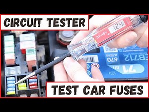 How To Use A Circuit Tester To Check Car Fuses (Test Light)