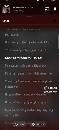 Sanay Mahalin Mo Rin Ako - The April Boys