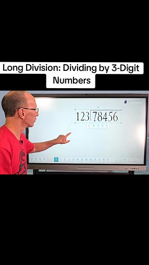Long Division: Dividing by 3-Digit Numbers #math #maths #teacher #knowledge