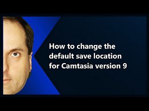 How can I change the default Production file save location in Camtasia Studio?
