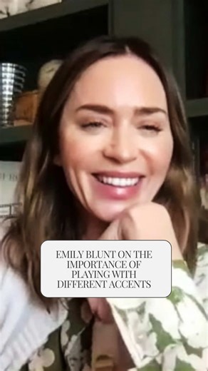 #emilyblunt on the importance of playing with different accents: “i stuttered so badly as a child that i would often put on silly voices in order to speak fluently. it was used initially as a way to free up my speach.” 🤍 #actress #stutter #stuttering #inspiration
