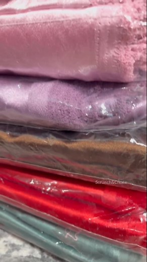 8.3K views · 869 reactions | Satin Fabric Restocked ✨ New Colours Added! #SatinFabric #FabricRestock #NewColours #SmallBusinessIndia #CraftSupplies #ScrunchiesBusiness #HairAccessoriesMaker #FabricHaul #SmallBizJourney #TrendyTales #ScrunchAndCreate #HandmadeBusiness #MaterialRestock #DailySmallBusiness #BusinessVlog #RestockingDay #CraftingMaterials #SatinBundles #BulkFabric #SmallBusinessOwner | Scrunch & Create | Facebook