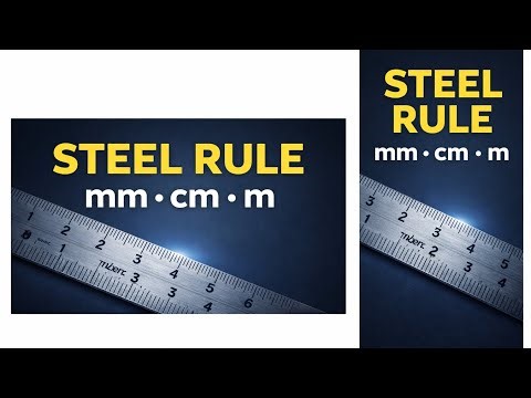 Steel Rule Measurement | How to Read mm, cm, m Easily