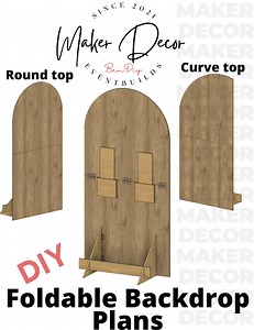 Foldable Backdrop PLANS With Measurements- DIGITAL DOWNLOAD (these Are Only Plans on How to Build Yourself) - Etsy