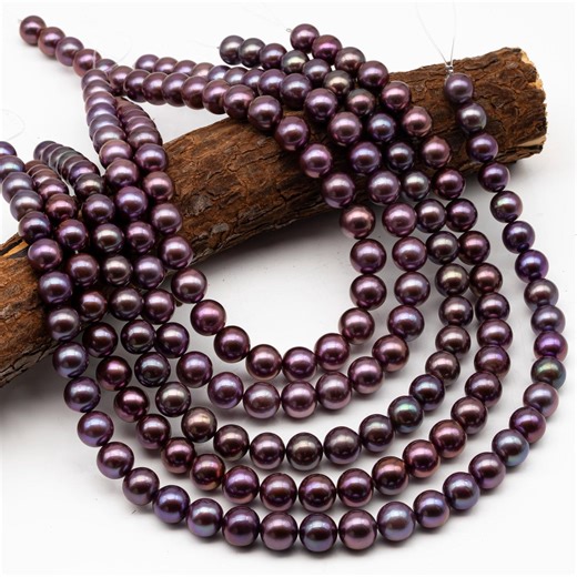 10-12mm Round Edison Pearl in Full Strand, Freshwater Pearl in Natural Colors With High Luster, Pre-strung for Jewelry Making, SKU # 2930ED - Etsy