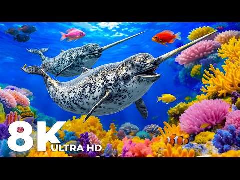 Incredible Under Water Wonders 8K | Deep Sea Creatures & Colorful Fish for Stress