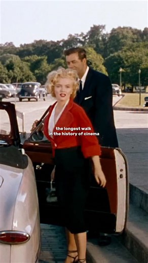 C A M A A L O T on Instagram: "In the 1953 film Niagara, Marilyn Monroe left her mark on cinema history with one of the most iconic walks ever captured on screen. 👠 Her graceful steps, the way her costume highlighted her silhouette, and the confidence in her gaze turned a simple walk into pure legend. Designed by Dorothy Jeakins, the costume perfectly framed Marilyn’s unforgettable presence. Her walk in Niagara is remembered as one of the longest — and most unforgettable — in the history of cin
