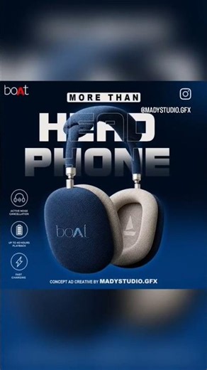 More Than Headphone Banner designs in Adobe Photoshop 2026 #photoshoptutorial #photoshopedit