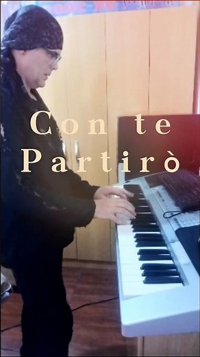Andrea Bocelli/Sartori Con te Partirò (Piano e voz) Teclado Cover #andreabocelli #contepartiro