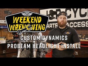 Custom Dynamics ProBEAM 7" LED Headlamp Install M8 Road King