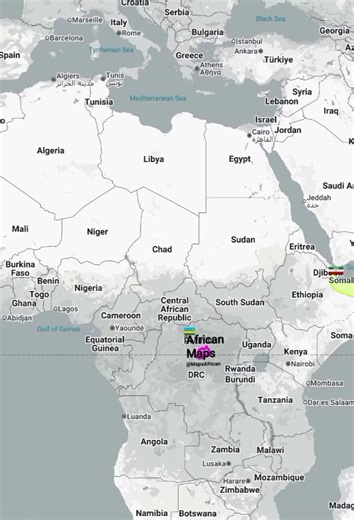 The true size of Rwanda 🇷🇼 compared to Chad and Somalia 🇹🇩🇸🇴