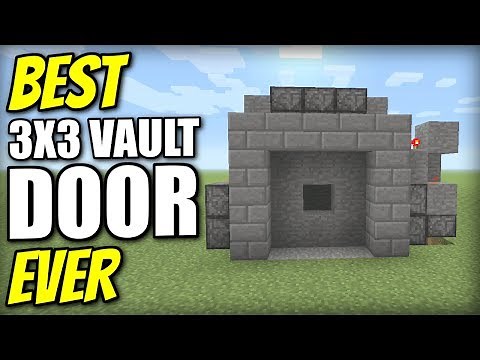 Minecraft Bedrock - BEST 3x3 VAULT DOOR EVER 🚪 Tutorial 🚪 PS4 / MCPE / Xbox / Windows / Switch