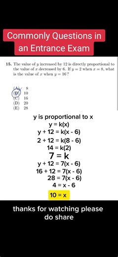 Direct Proportion Explained #MaThikTok