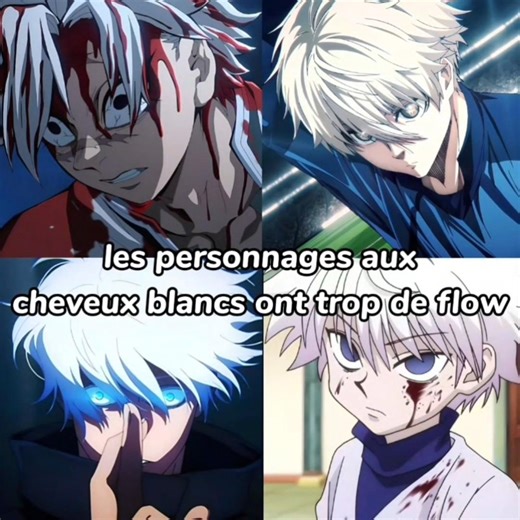 [Les persos aux cheveux blancs sont vraiment trop stylé 🤍]#anime #animeedit #music #edit