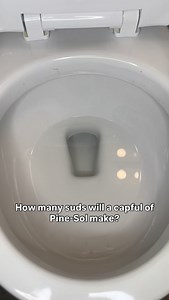 Sudsy Pine-Sol toilet scrub 🫧🚽🧽 #suds #cleaning #asmr #bathroomcleaning #fypage | Cleanupwithlaur