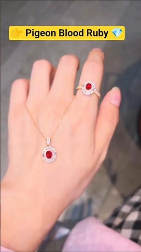 Pigeon Blood Ruby 💎 | Rare Ruby Ring & Necklace Collection 🔥 Luxury Gemstone Guide #chandi #love