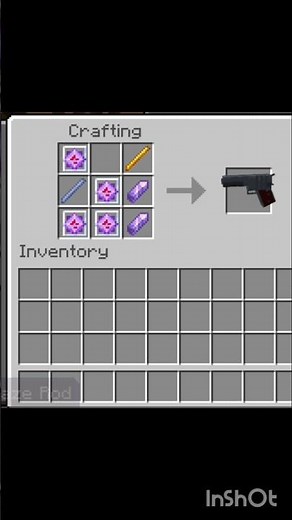 how to craft gun in minecraft #shorts