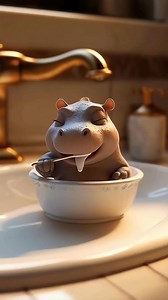 14K views · 168 reactions | Check out the adorable hippo doing its bedtime routine! 鍊 Brushing its teeth, quick bathroom trip, and snuggling into bed! ️ What’s your bedtime routine? #Hippo #cute #bedtimeroutine #snuggle #Foryou #Fyp #animalsoftiktok #Goodnight #cutehippo | Automation Ai | Facebook