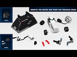 How To Remove Boost Motor From Assembled Mouse Droid Commander - Digital LEGO Instructions