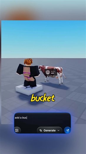 Made a milking cow #roblox #robloxdev