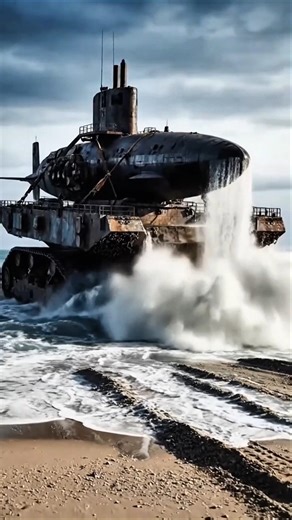 Unbelievable Submarine Tank Hybrid: The Ultimate Land-Sea Vehicle Concept