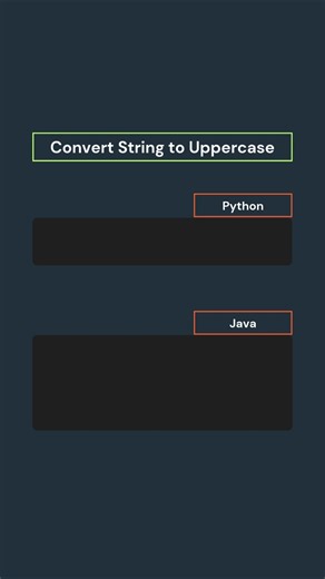 Convert String to Uppercase#StringManipulation #PythonBasics #CodingTips