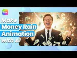 Falling Dollars Animation Without Green Screen | Money Rain AI Tutorial