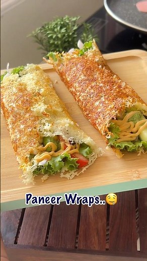 Busy day? Try this! 🌯Easy, Healthy and Ready In Just 10 Minutes — Paneer Veggie Wrap! 🤤 #paneerwrap