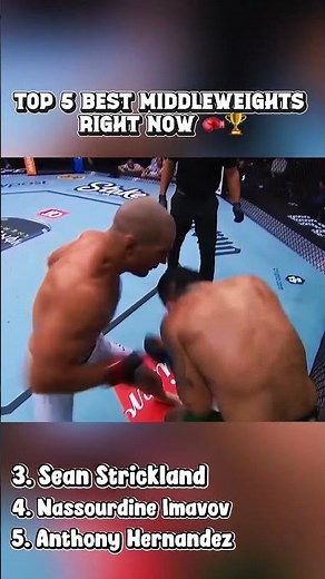 Official UFC Top 5 Middleweight Rankings🥊🏆