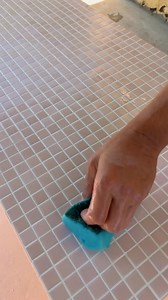 handmade table with simple tiles | Crafty Panda