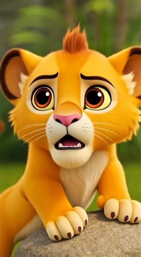 Lione cartoon Simba #cartoon #funnyshorts #cute #cuteanimal #viralvideo #funnyvideo #monkey