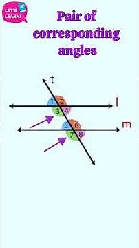 How to identify corresponding angles #maths