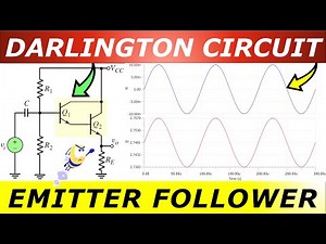 Darlington Emitter Follower Explained⚡Voltage Gain & Input/Output Impedance 💡 FULL DETAILS & TINA-TI