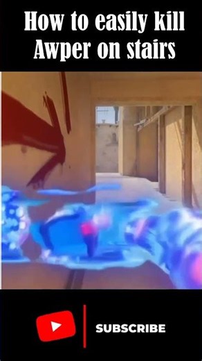 How to kill awper on stairs in CS2 #cs2clips #cs2 #cs2funny #cs2memes #cs2highlights