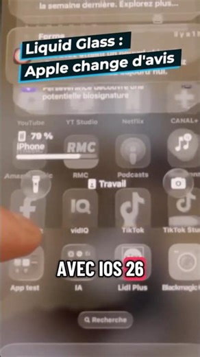 Apple corrige son plus gros défaut iOS #iphone #liquidglass #ios27