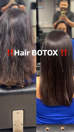 Lasya Chittella on Instagram: "‼️ Hair Botox ‼️ ♥️Why did I get it done ? I’ve been colouring my hair since 2012 & using heat tools since 2018 almost and I want to actually treat and deep condition my hairs and give them the care they deserve ! ♥️ Where did I get it done ? 📍Elevation 45 , Madhapur by Arjun. @elevation.45 The only salon I trust with my hair since 4 years and they never disappoint it. They customise anything for you ! For example - you see those purple bottles and cream for hair 
