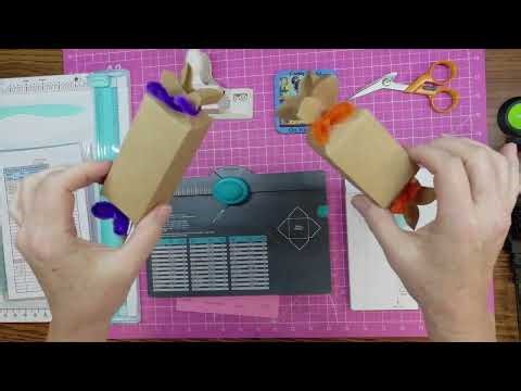 Envelope punch board makes candy boxes tutorial. By We R Memory/Makers. Gift box punch & 1-2-3 also