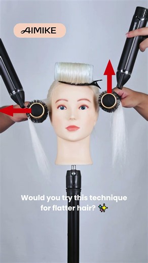 Round Brush Trick for Flatter Hair | Easy Blowout Volume Technique