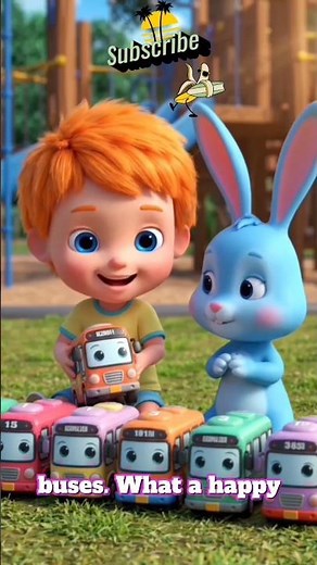 123 Count With Me! 🚗🚕🚓| The Happy Toy Bus Parade | 3D Kids Animation