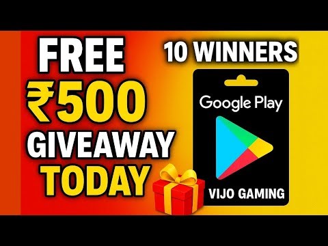 Google Play Redeem Code Giveaway | FREE ₹500 REDEEM CODE GIVEAWAY